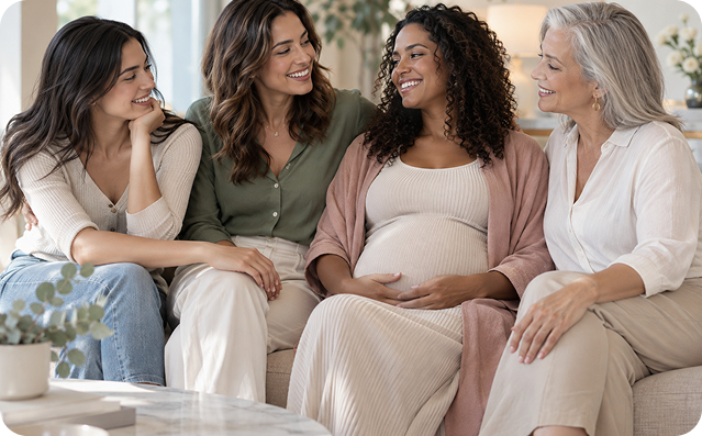 Mulheres em diferentes fases da vida na Clínica Legare