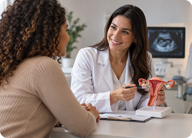 Consulta ginecológica na Clínica Legare