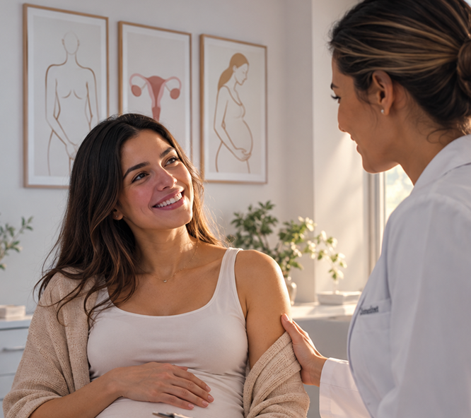 Consulta de ginecologia e obstetrícia na Clínica Legare